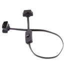 16 Pin M/F Male to Female OBD2 Cord Extension Diagnose Cable + Power Switch