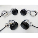 4 Pieces Motorcycle Front Rear Turn Signal Light 41mm Relocation Fork Clamps For Harley
