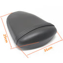 Leather+Sponge Rear Passenger Pillion Pad Seat Fit for SUZUKI GSXR 1000 2007 2008 - Black