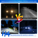1 Pair N7 H4 4-LED Headlight Headlamps Bulbs Conversion Kit 6000K Pure White
