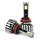 1 Pair N7 H11 4-LED Headlight Headlamps Bulbs Conversion Kit 6000K Pure White