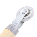 1 Pair Wooden Handle Repair Patch Tire 1-1/2'' Dia Roller Tool Tire Stitcher