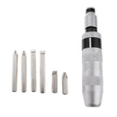 7 Pieces 1/2'' Drive Manual Impact Screwdriver Phillips & Slotted Bits Sets