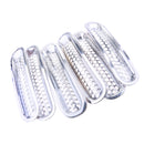 7 Pieces Chrome Car Front Grille Cover Insert Mesh Grill for Jeep Wrangler