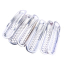 7 Pieces Chrome Car Front Grille Cover Insert Mesh Grill for Jeep Wrangler