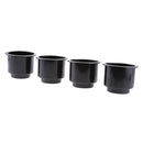 4 Piece Universal Black Boat Plastic Cup Drink Can Holder for Boat Marine RV