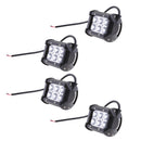 4 Pieces 18W LED Work Light Bar Flood 4WD Lamps Bulbs for Car Truck - White