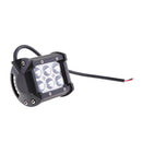 4 Pieces 18W LED Work Light Bar Flood 4WD Lamps Bulbs for Car Truck - White