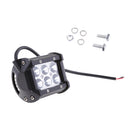4 Pieces 18W LED Work Light Bar Flood 4WD Lamps Bulbs for Car Truck - White