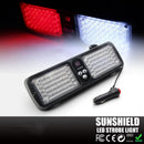 86 LED Emergency Warning Harzard Visor LED Flash Strobe Light Lamp White/Red