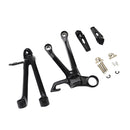 Left & Right Rear Foot Peg Assembly Replacement for Suzuki GSXR1000 2005-2006 Black