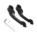 2 Piece Replacement Universal Motorbike Highway Bar Foot Peg Mount with 1.25inch Clamps