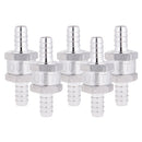 5 Pieces Replacement 10mm 3/8'' Non Return Fuel Line Oil Petrol Water One Way Check Valve