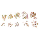 100 Pieces Fuel Line Hose Water Pipe Air Tube Clamps Fastener Spring Clips
