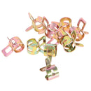 100 Pieces Fuel Line Hose Water Pipe Air Tube Clamps Fastener Spring Clips