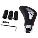 Universal Leather Red Wire Manual Car Gear Stick Shift Knob Shifter Black For Honda Acura Mazda Mitsubishi Infiniti Lexus Toyota