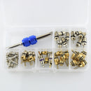40 Pieces A/C System Schrader Valves with Remover Tool Kit For R12/ R134A HVAC