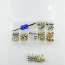 40 Pieces A/C System Schrader Valves with Remover Tool Kit For R12/ R134A HVAC