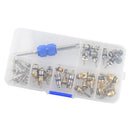 40 Pieces A/C System Schrader Valves with Remover Tool Kit For R12/ R134A HVAC