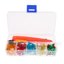 100 Pieces Car Truck 3A-30A Mini Blade Fuse Clip & Add-a-circuit TAP Adapter