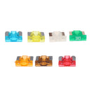 100 Pieces Car Truck 3A-30A Mini Blade Fuse Clip & Add-a-circuit TAP Adapter