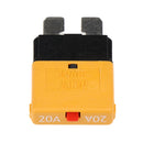 Auto Car Truck Marine Resettable Blade Fuse Manual Circuit Breaker 28V 20A