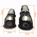 4Pieces Steel Motorcycle Racing Motocross Knee Protector Elbow Shin Pads Guards Support