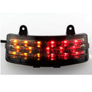 Smoke Lens Tri-Bar Fender LED Tail Light For Harley Street Glide Harley Street Glide 2006-2009 FLHX 2006 EFI FLHXI