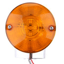 2 Piece Chrome Amber Front Flat Turn Signal Light For Harley Touring Electra Glides