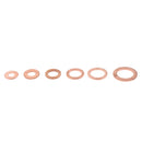 110 Piece 6 Sizes Heavy Duty Auto Copper Washer Assorted Oil Brake Clutch Line Seal in Box