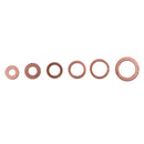 110 Piece 6 Sizes Heavy Duty Auto Copper Washer Assorted Oil Brake Clutch Line Seal in Box