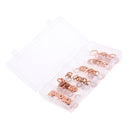 110 Piece 6 Sizes Heavy Duty Auto Copper Washer Assorted Oil Brake Clutch Line Seal in Box