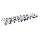 12 Pieces 1/4'' Socket Ratchet Wrench Sleeve Chrome Vanadium Steel Hand Tool