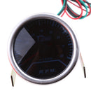 2" 52mm Car Smoked Lens Blue LED Tacho Tachometer Gauge Meter Dial Pointer
