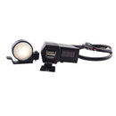 Motorcycle GPS Cell Phone Dual USB Power Socket Charger + Red LED Voltage Voltmeter