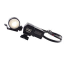 Motorcycle GPS Cell Phone Dual USB Power Socket Charger + Red LED Voltage Voltmeter