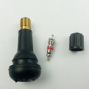 100 Pieces TR413 Snap-In Tire Valve Stems Rubber Copper Car Tire Valve Caps