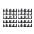 100 Pieces TR413 Snap-In Tire Valve Stems Rubber Copper Car Tire Valve Caps