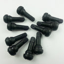 100 Pieces TR413 Snap-In Tire Valve Stems Rubber Copper Car Tire Valve Caps