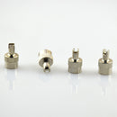 4 Pieces Motorcyle Car Slotted Head Valve Stem Caps with Core Remover Tool