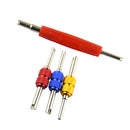 4 Pieces Dual Head Car Truck Tire Valve Stem Core Remover Repair Wrench Tools