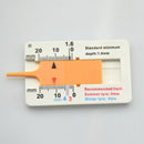 Tyre Tread Depth Gauge Tyre Depth Car Van Wheel 20mm Measuring Gauge Tool