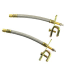 1 Pair Stainless Steel 7''/180mm Tire Tyre Valve Extension Adaptors Heavy Duty