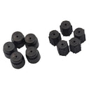 10 Pieces AC A/C Charging Port Service Caps R134a R12 13mm & 16mm Black