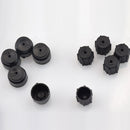 10 Pieces AC A/C Charging Port Service Caps R134a R12 13mm & 16mm Black