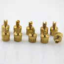 10 Pieces Motorcyle Car Slotted Head Valve Stem Caps with Core Remover Tools