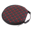 20 CD DVD Round Carry Case Disc Storage Holder CD Sleeve Wallet - Red+Black