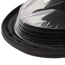 20 CD DVD Round Carry Case Disc Storage Holder CD Sleeve Wallet - Red+Black
