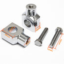 2 Pieces Motorcycle HandleBar Riser Mount Clamp 25MM 1'' For Kawasaki Yamaha