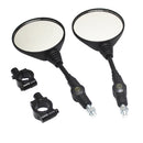 Motorcycle Scooter Street Bikes 22mm Handlebar Rear View Side Mirrors Wear Resistant
